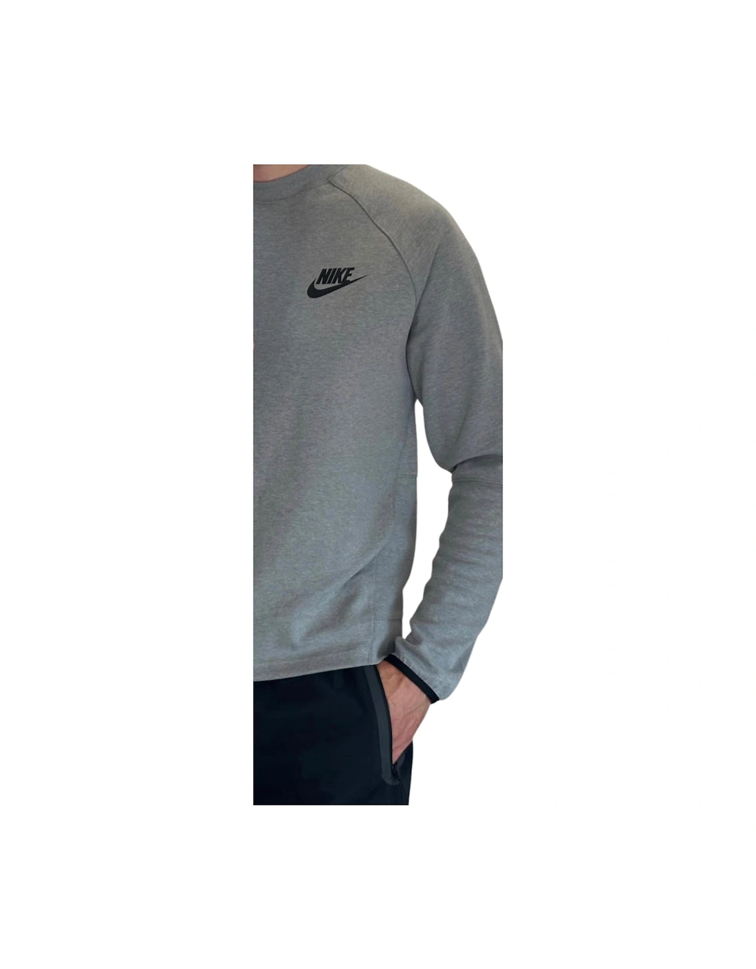 Side Pockets Grey Sweatshirt