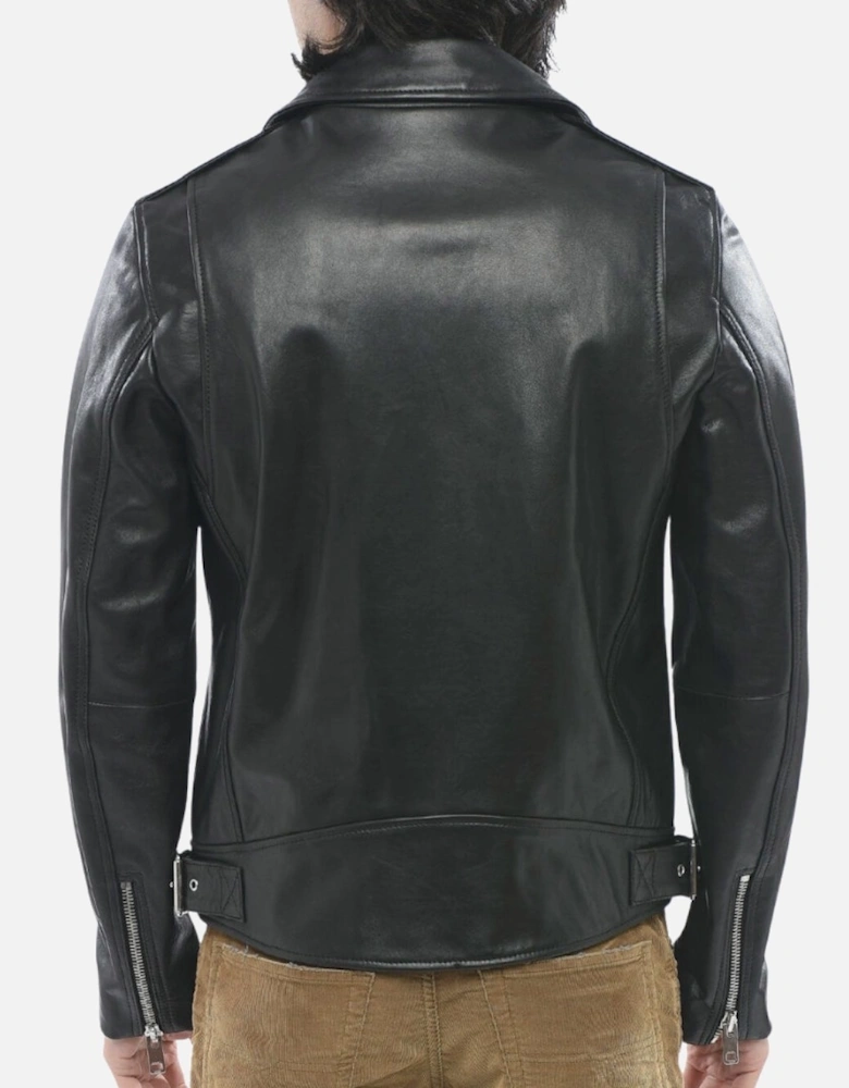 L-Garrett-R Black Leather Jacket
