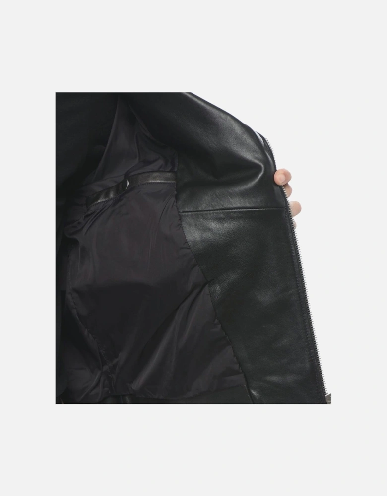 L-Garrett-R Black Leather Jacket