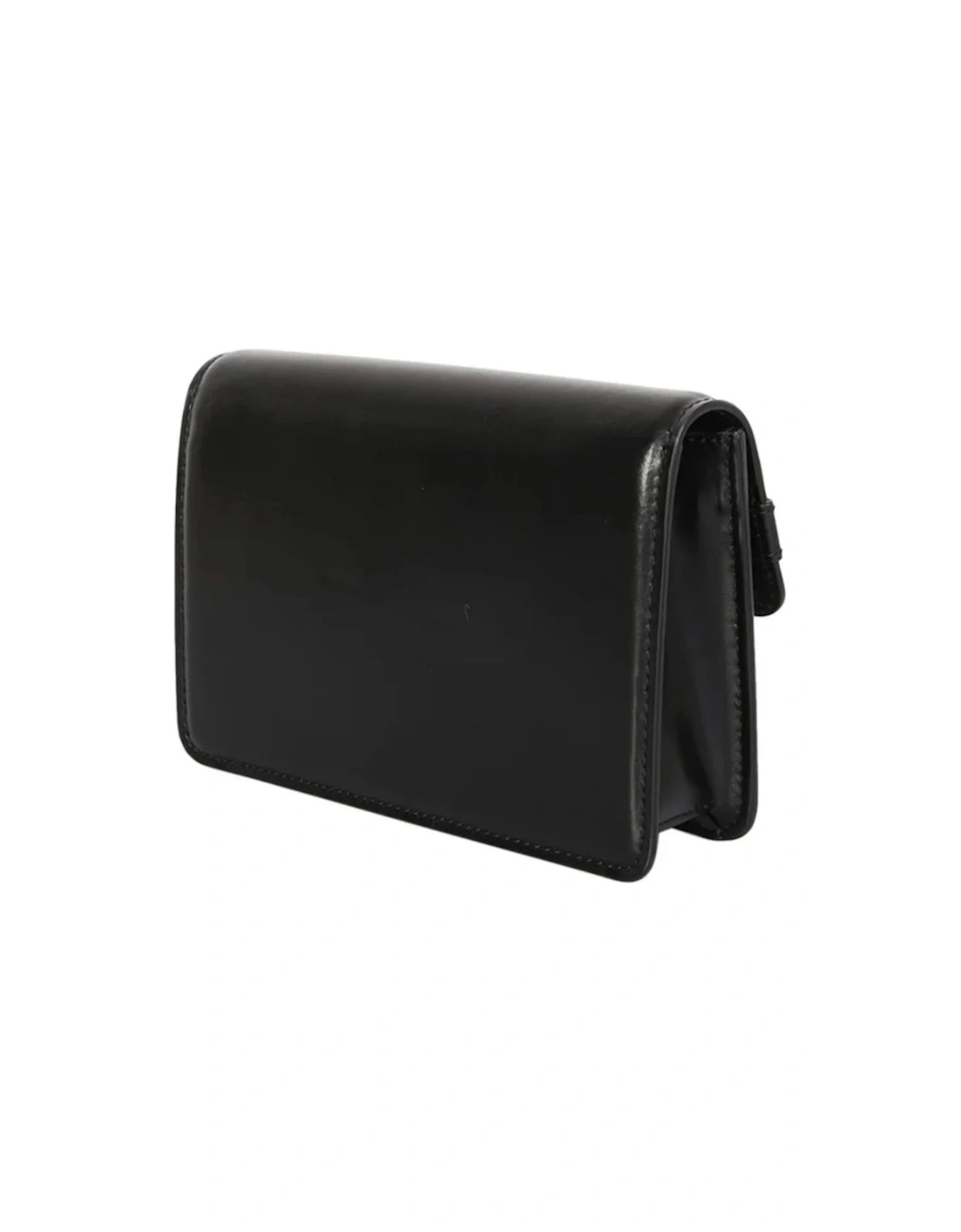 Calf "MA" Small Clutch Black Bag