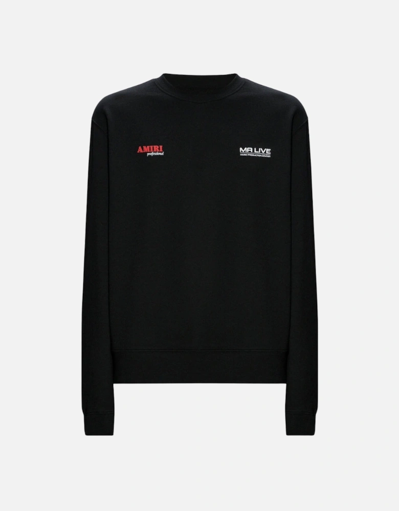 Drum Machine Black Crewneck Jumper
