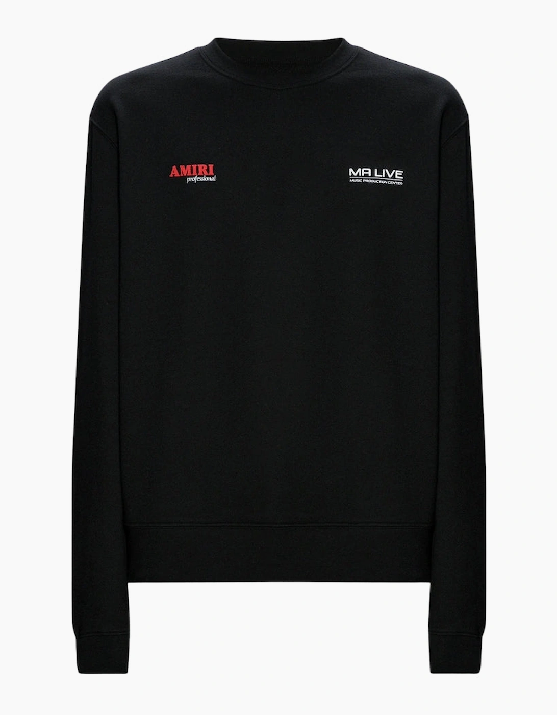 Amiri Men's Amiri Drum Machine Black Crewneck Jumper