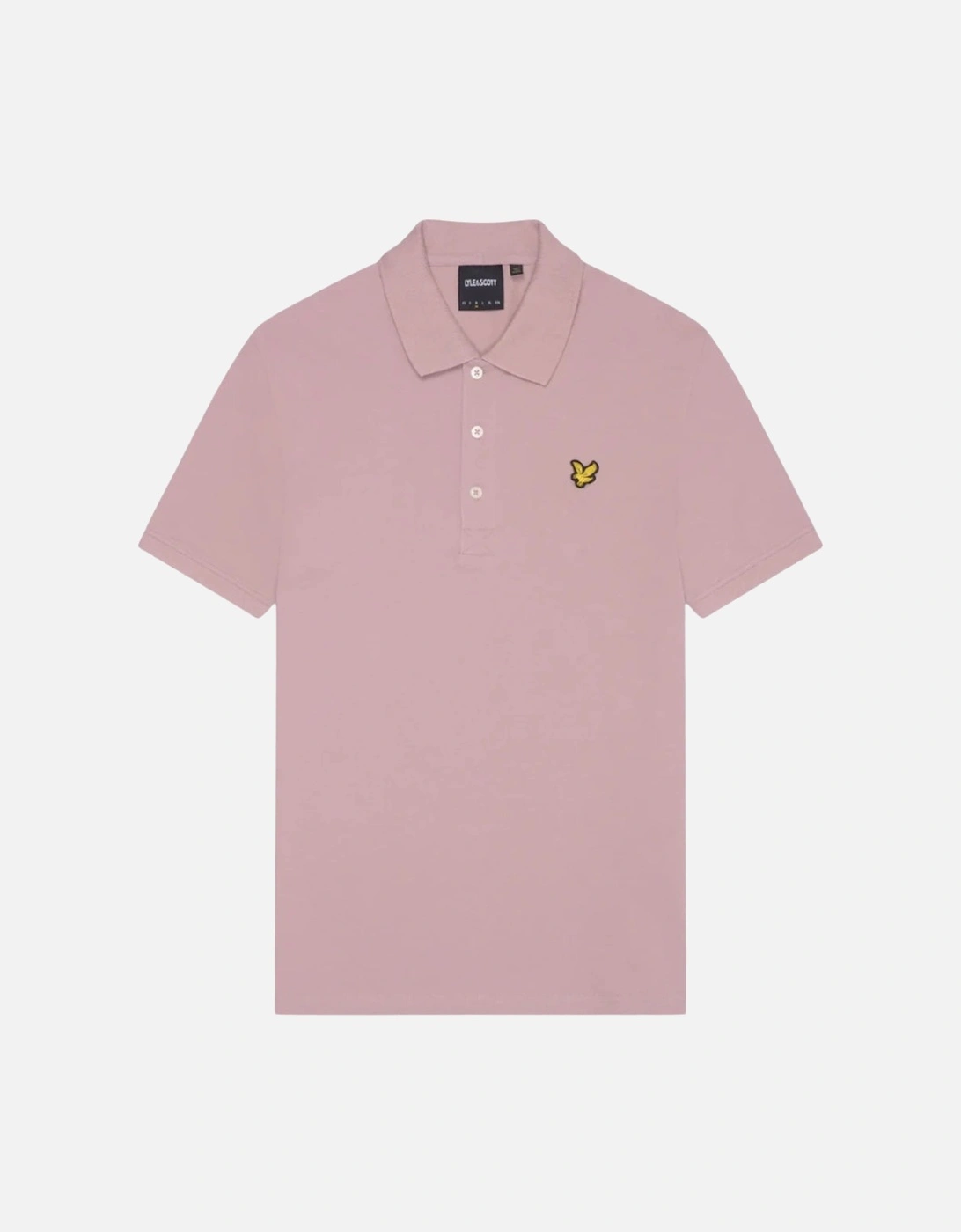 Lyle & Scott Field Thistle Pink Plain Polo Shirt, 4 of 3