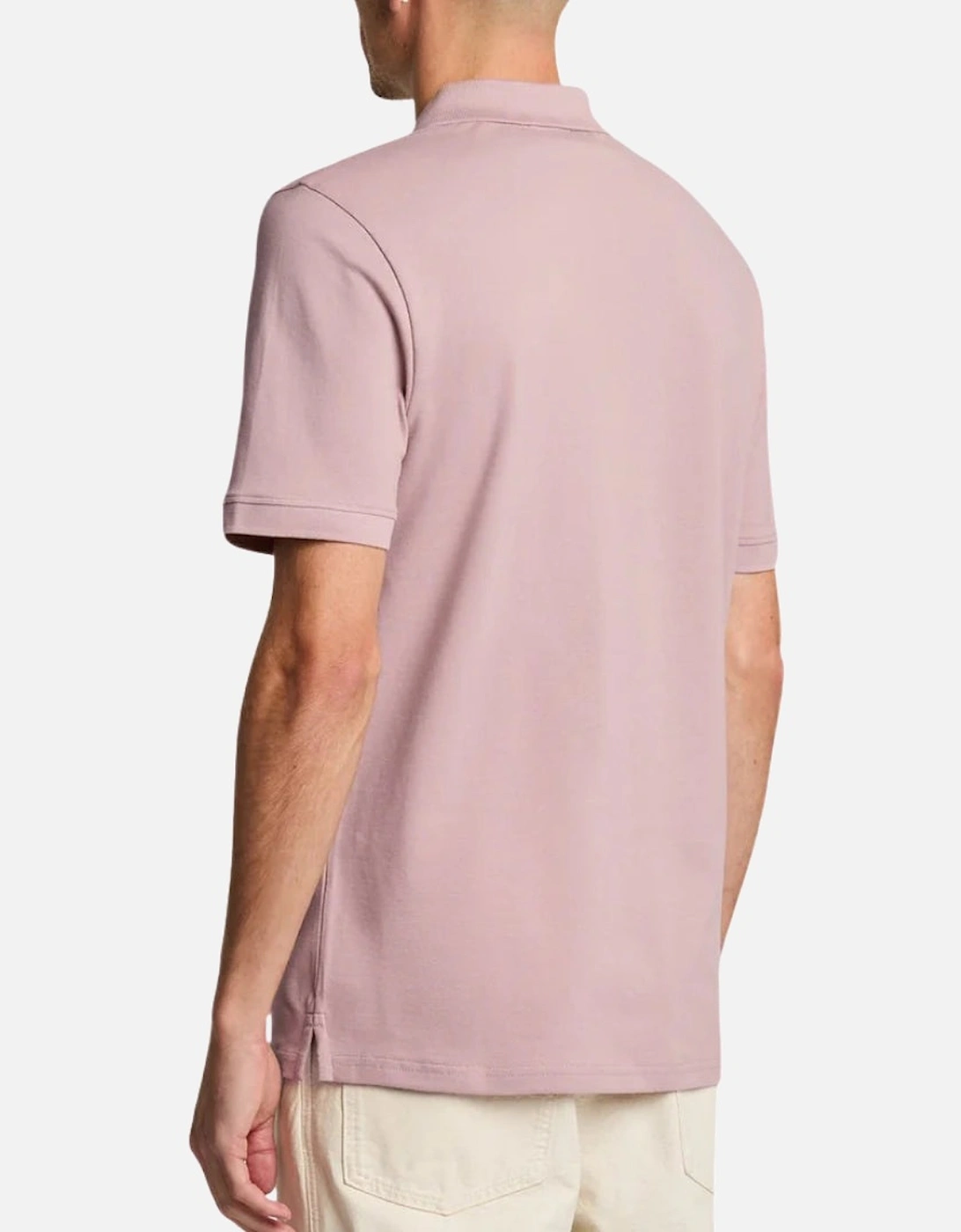 Lyle & Scott Field Thistle Pink Plain Polo Shirt
