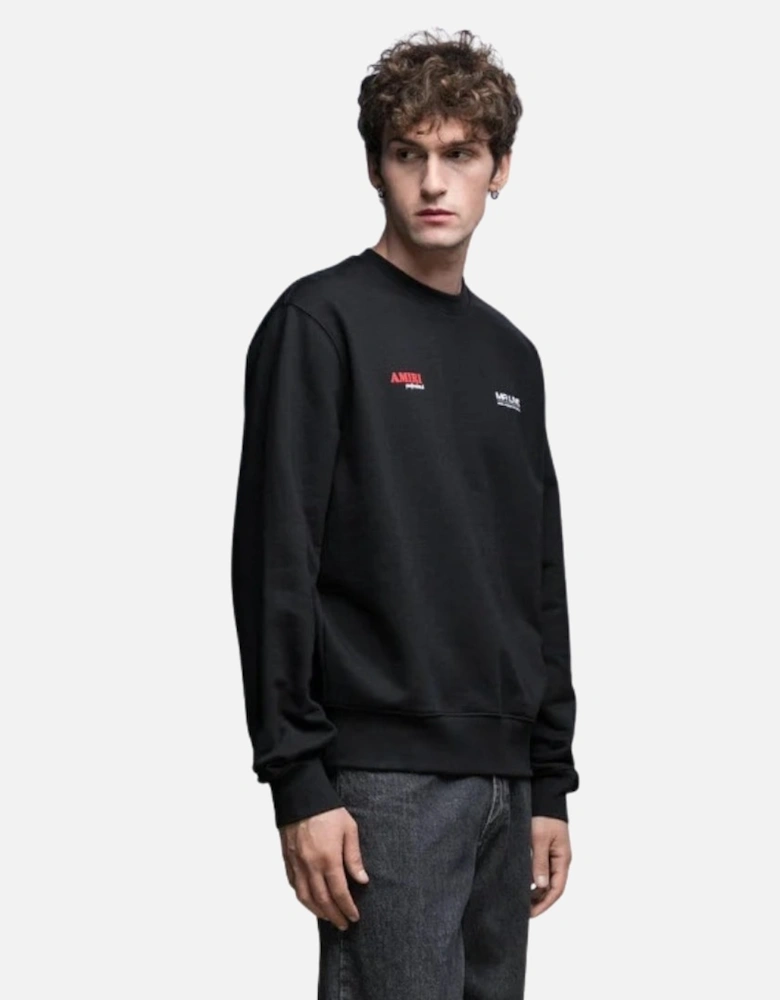 Drum Machine Black Crewneck Jumper