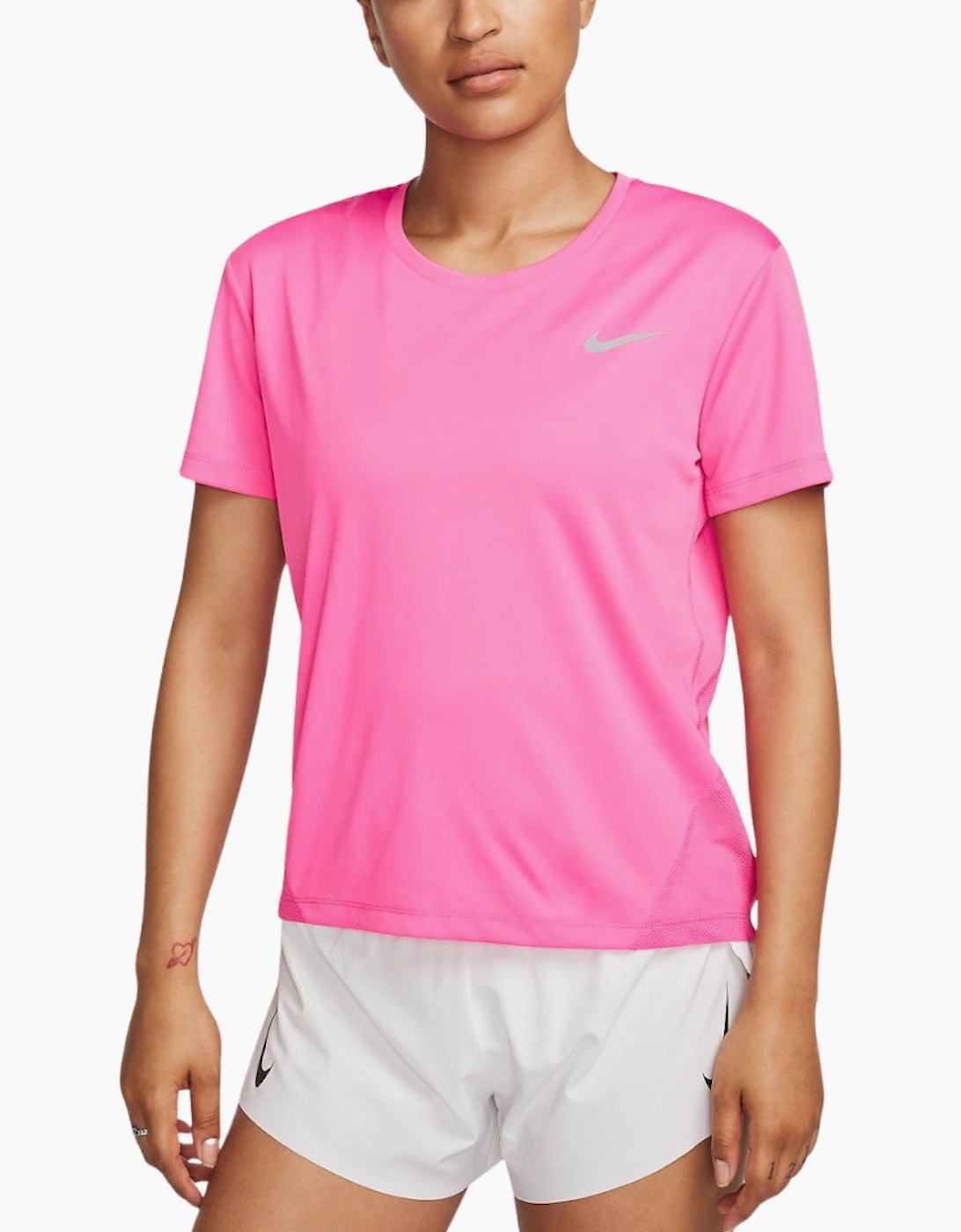 Women's Nike Short Sleeved Pink Running Top - Size: 10/8