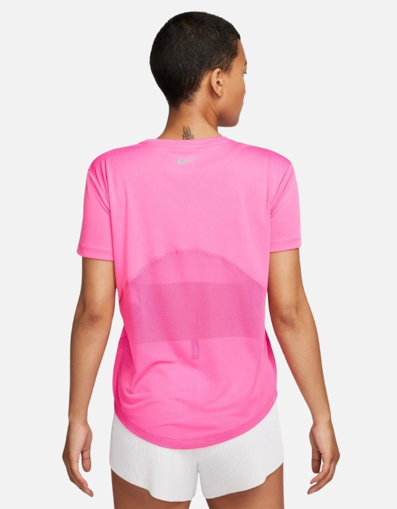 Short Sleeved Pink Running Top