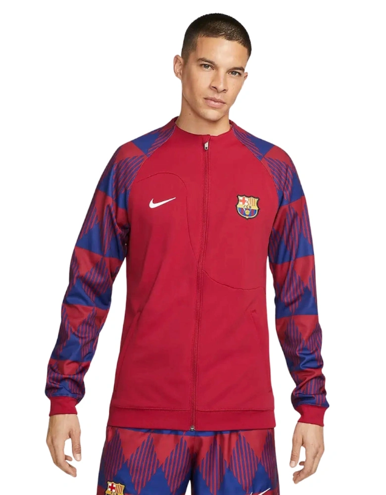 23/24 Barcelona Red Zip Up Training Jacket