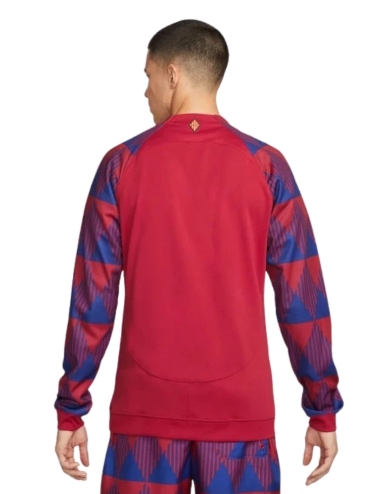 23/24 Barcelona Red Zip Up Training Jacket