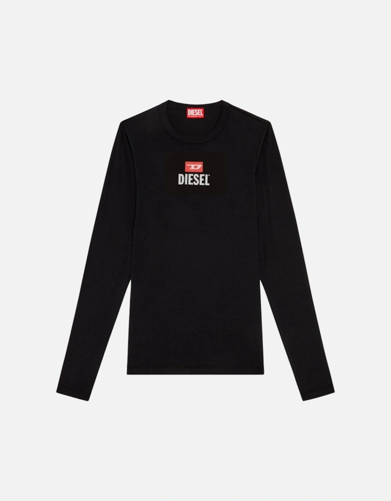 New D Logo Black Long Sleeve T-Shirt