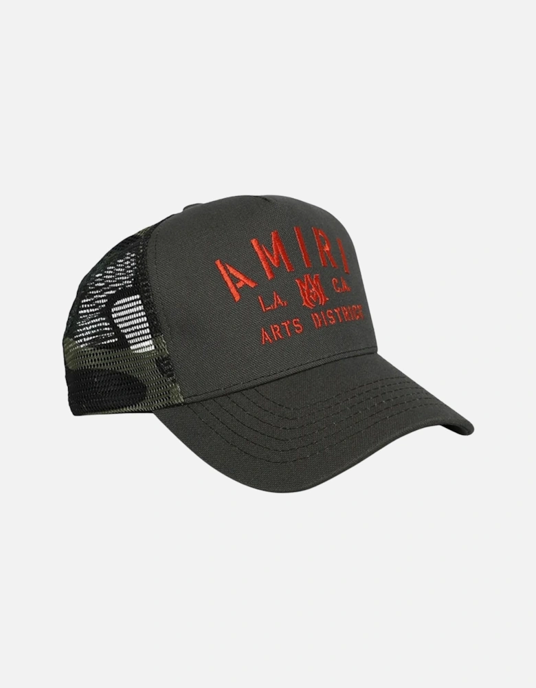 Stencil Military Green Trucker Hat