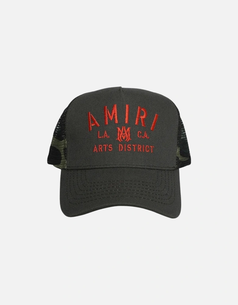 Stencil Military Green Trucker Hat