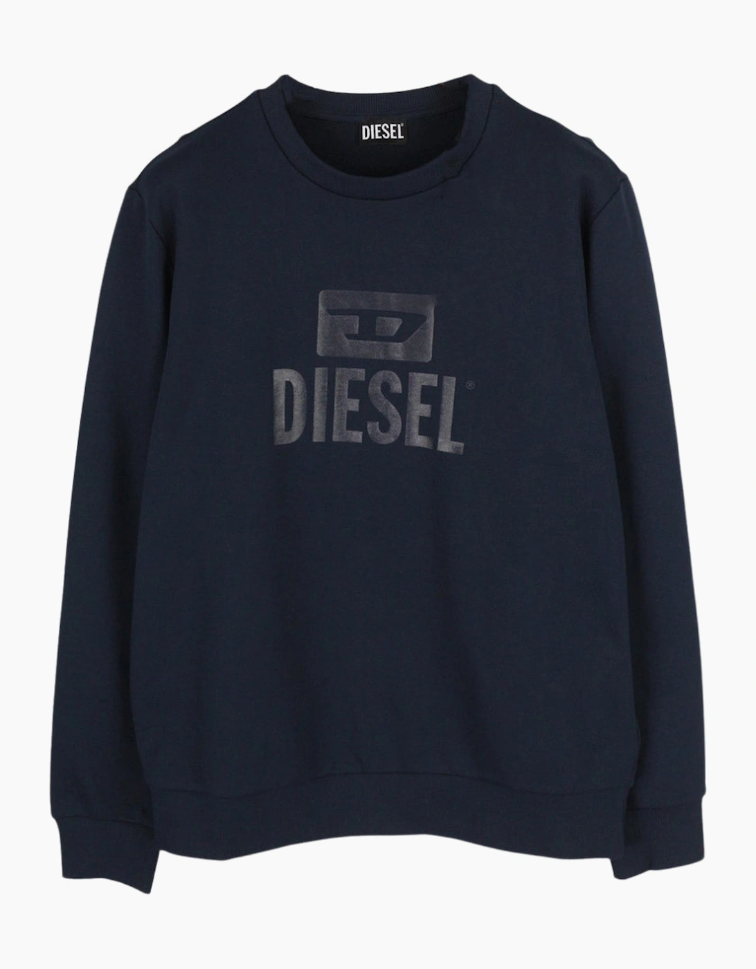 Diesel Men's Diesel Monotone Navy Blue Sweatshirt - Black
