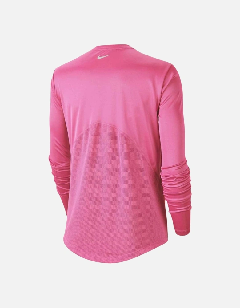Long Sleeve Pink Running Top