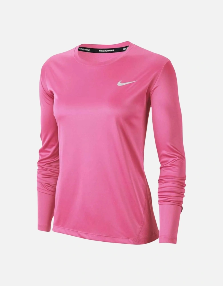 Long Sleeve Pink Running Top