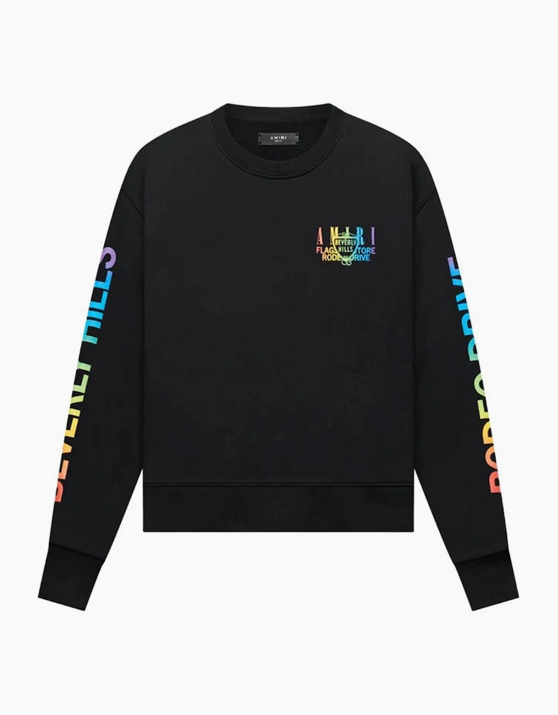 Amiri Men's Black Xo Beverly Hills Crewneck Jumper - Size: 38