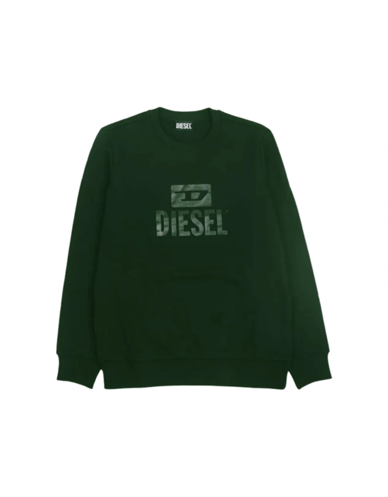 Mono Tone Logo Dark Green Sweatshirt