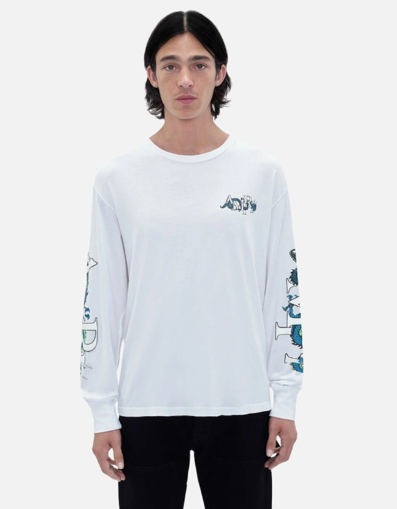 LNY Dragon Long Sleeve White T-Shirt
