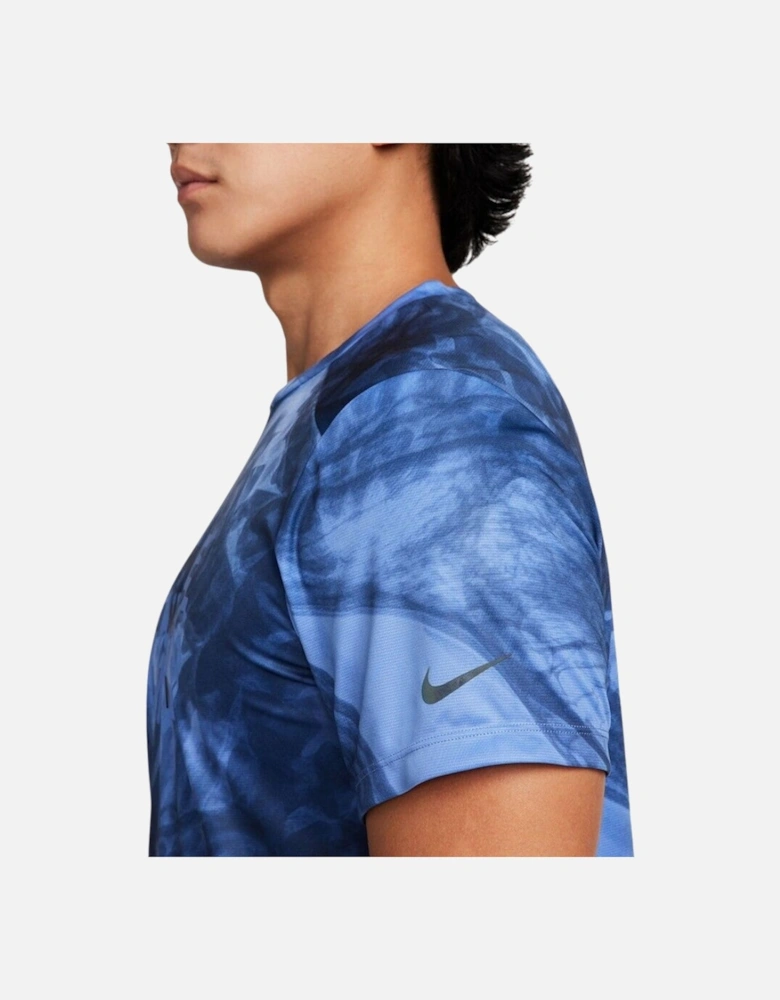 Ombre Blue Running Top