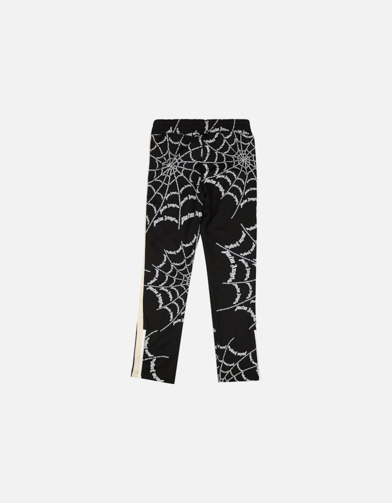 SPIDER WEB TRACK PANTS BLACK