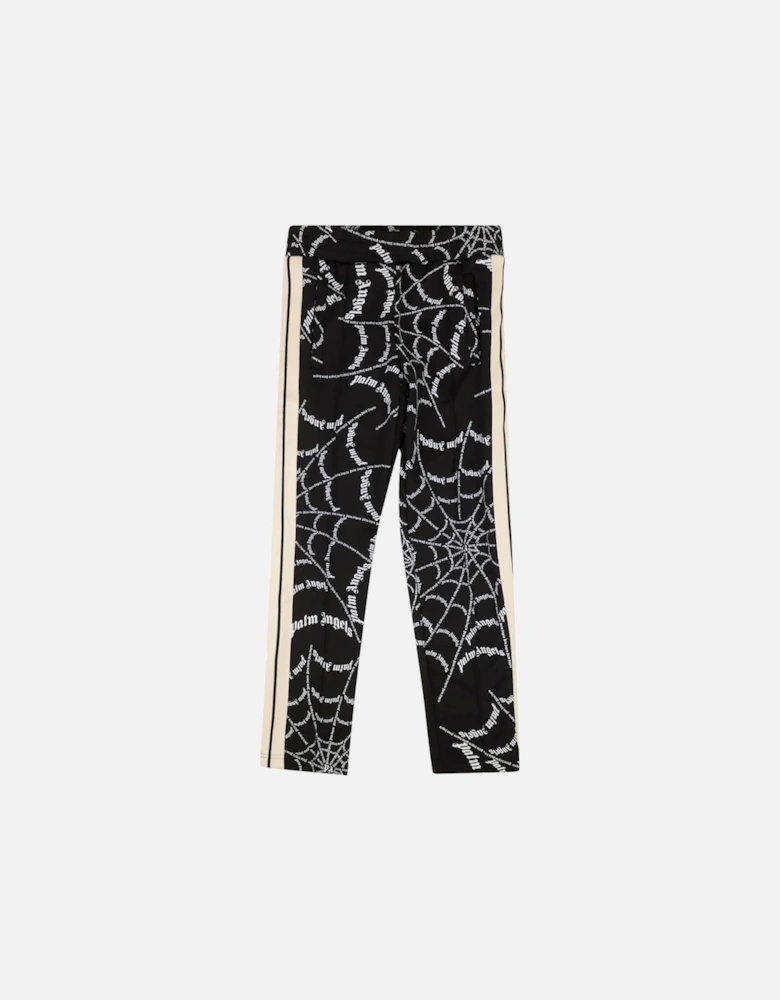 SPIDER WEB TRACK PANTS BLACK