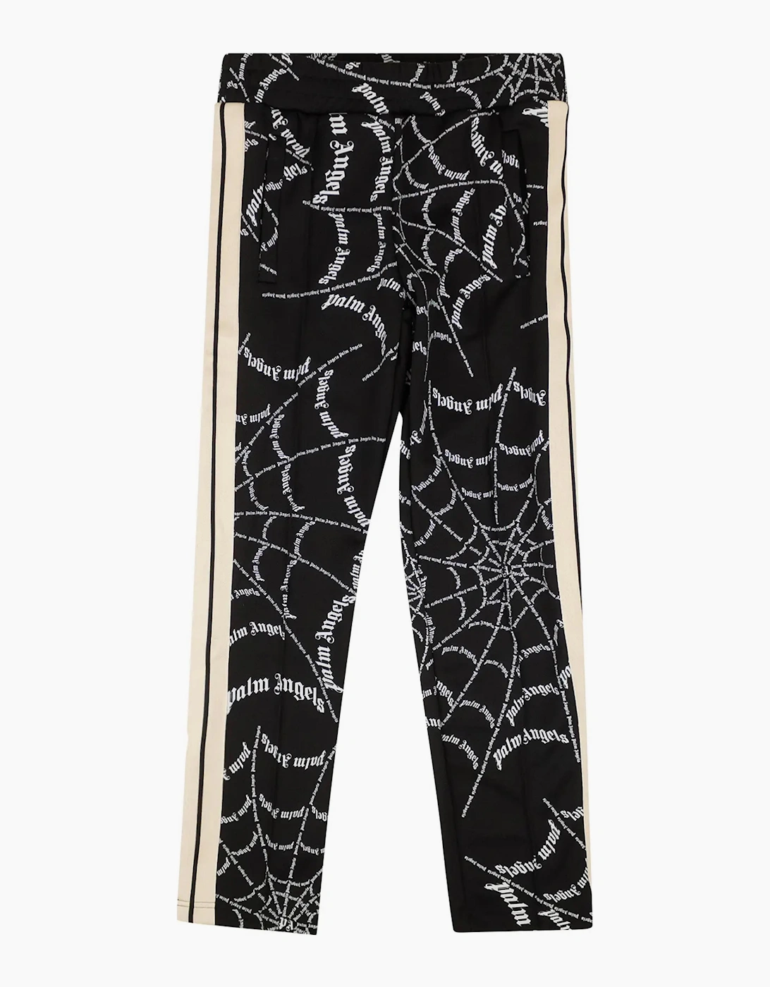 PALM ANGELS SPIDER WEB TRACK PANTS BLACK - Size: XL