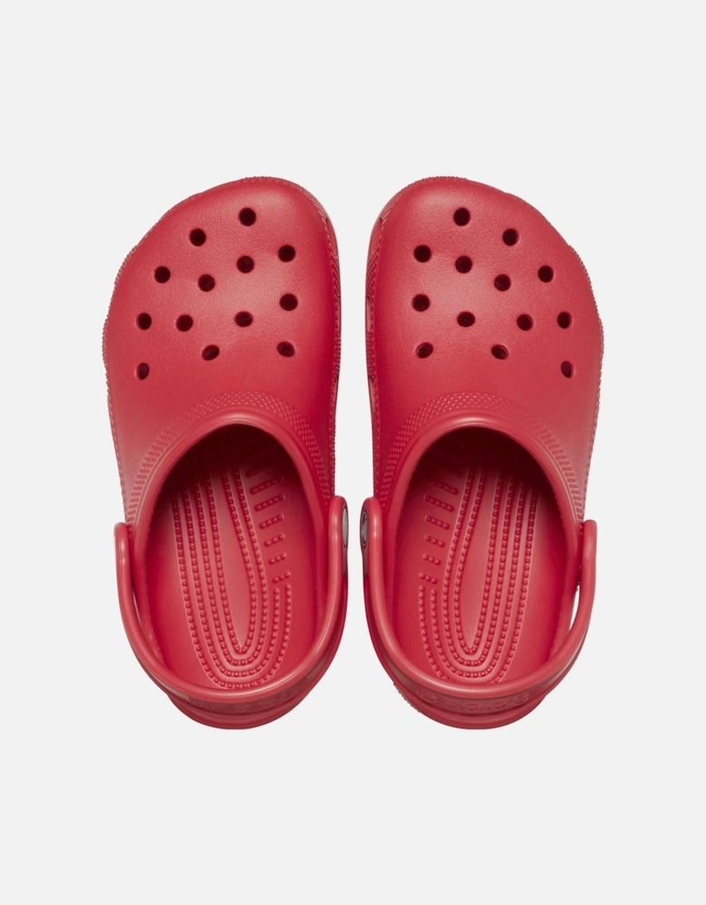 Toddler Classic Croslite Rubber Varsity Red Loafers