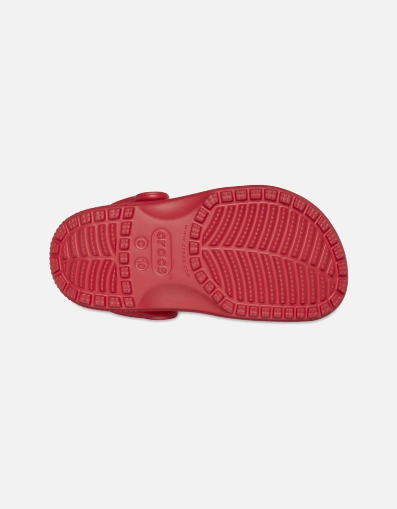 Toddler Classic Croslite Rubber Varsity Red Loafers