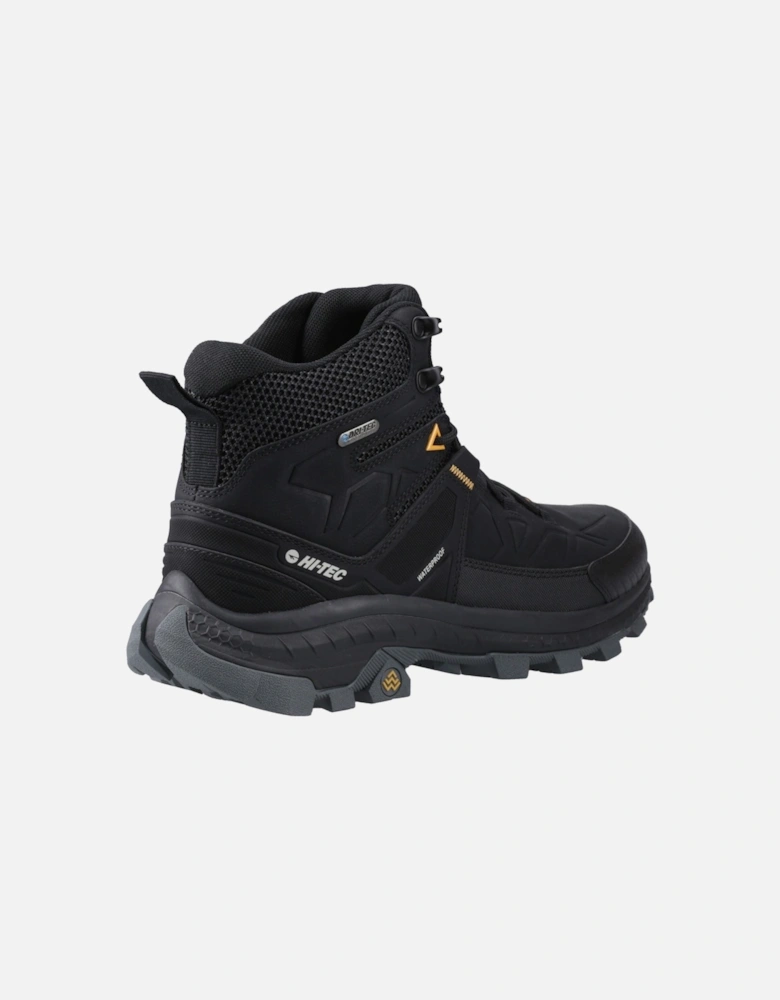 Rainier Polyester Men's Black Hiking Boots