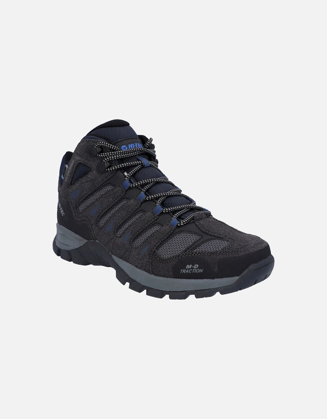 Corzo Mid Polyurethane Men's Charcoal/Nautical Blue Hiking Boots, 9 of 8