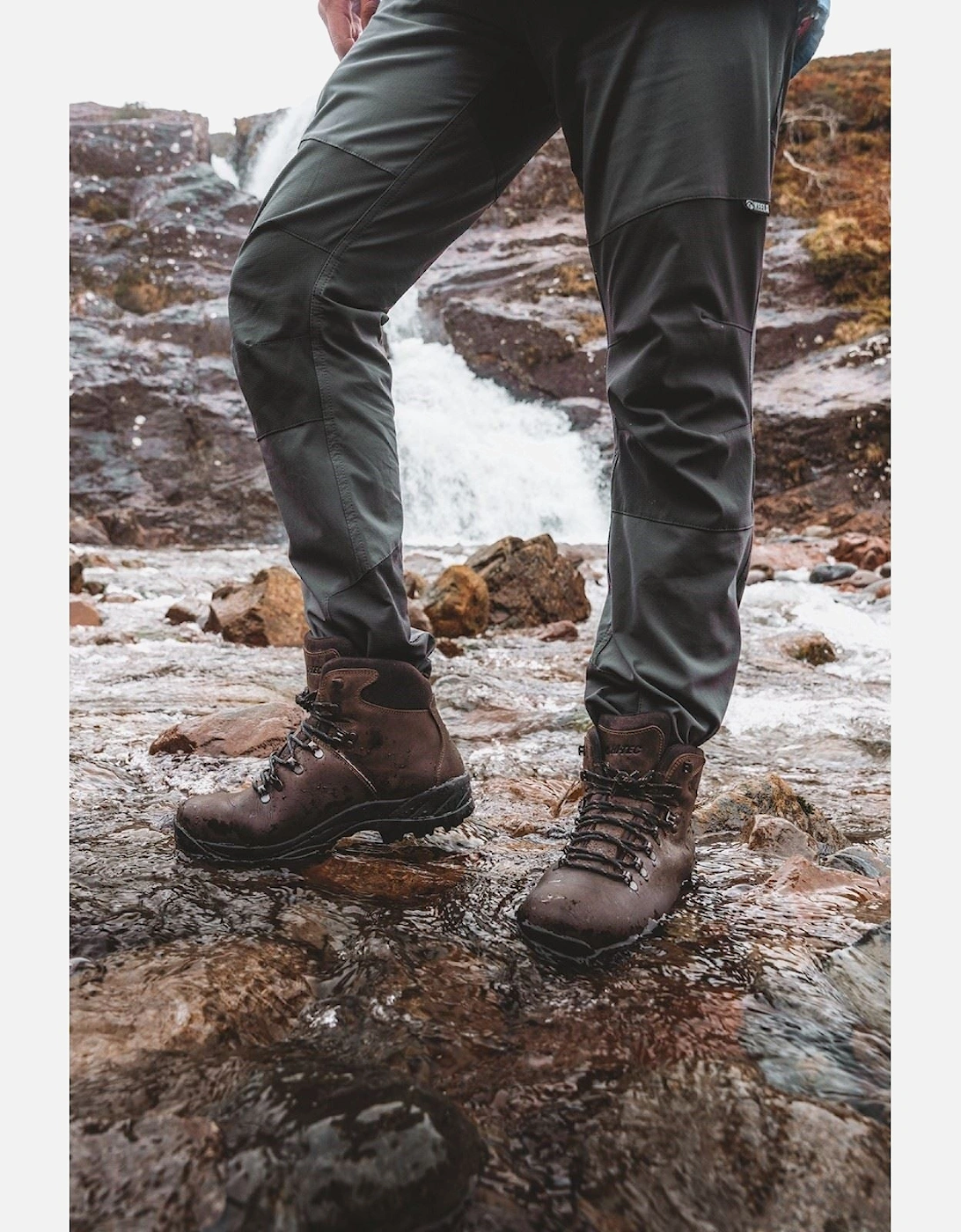 Ravine Leather Men's Brown Hiking Boots