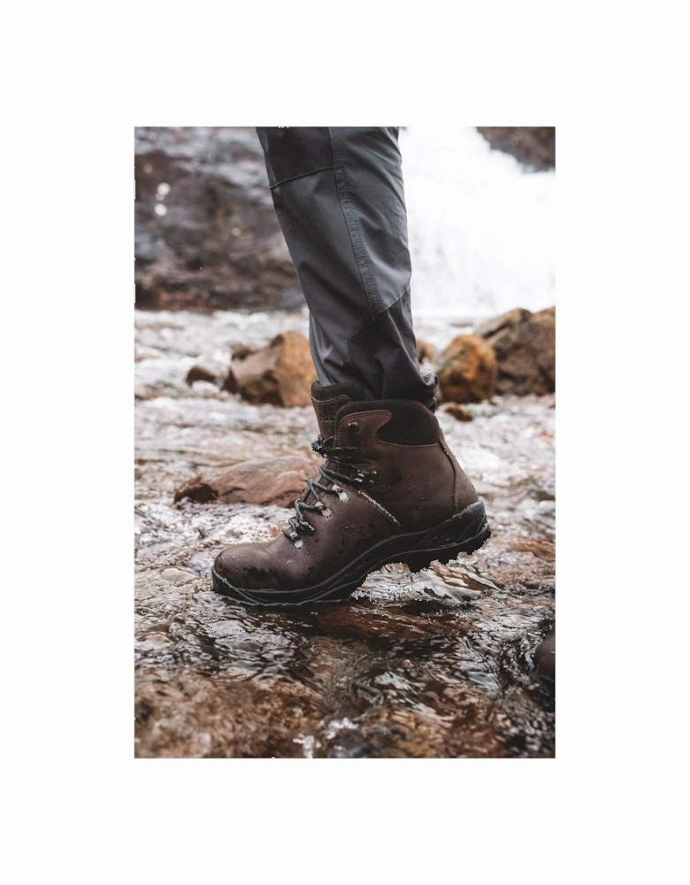 Ravine Leather Men's Brown Hiking Boots