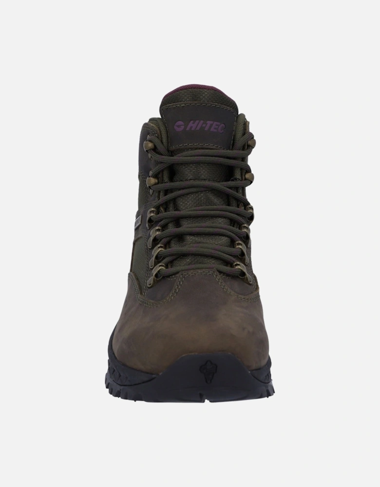 Euro Trail Leather Women's Khaki Hiking Boots