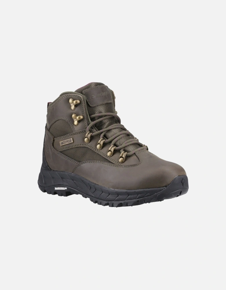 Euro Trail Leather Women's Khaki Hiking Boots