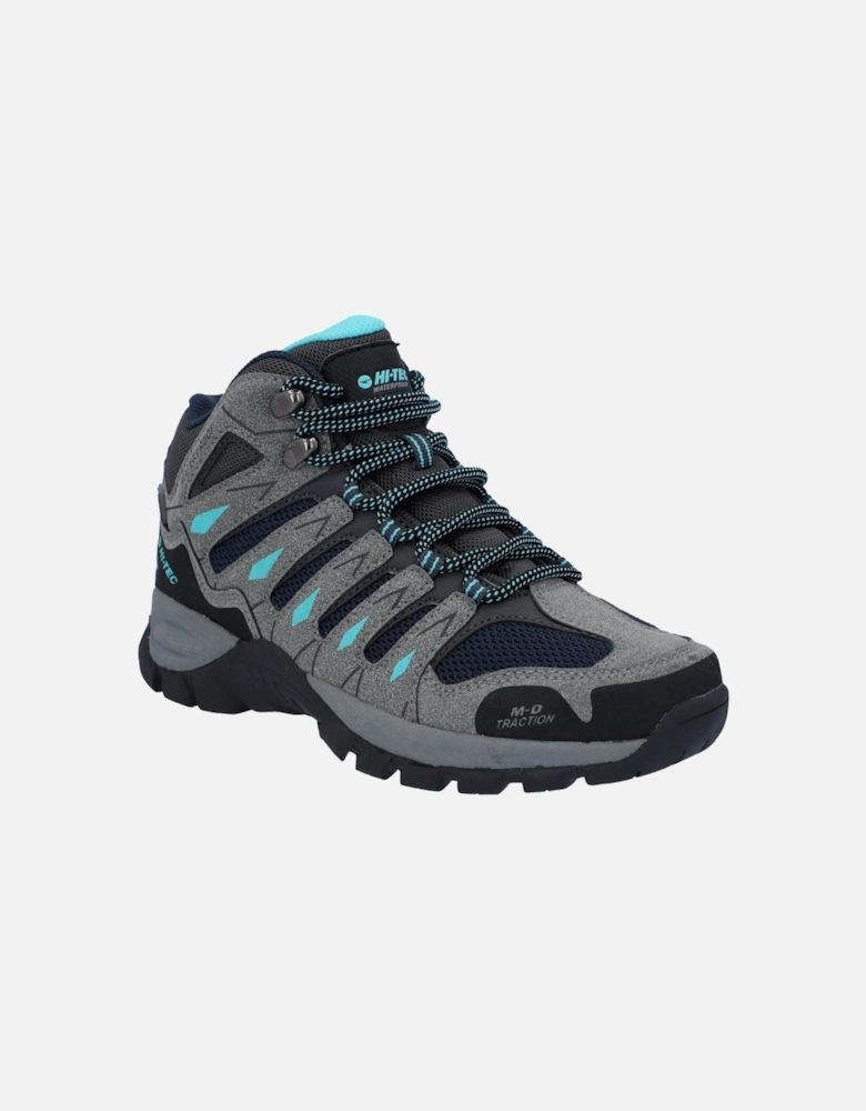 Corzo Mid PU Suede Women's Graphite Grey/Dark Red Hiking Boots