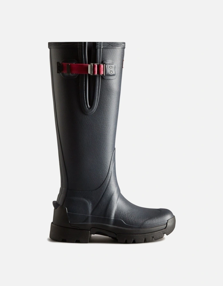 Balmoral Adjustable Rubber Women's Navy/Peppercorn Wellington Boots