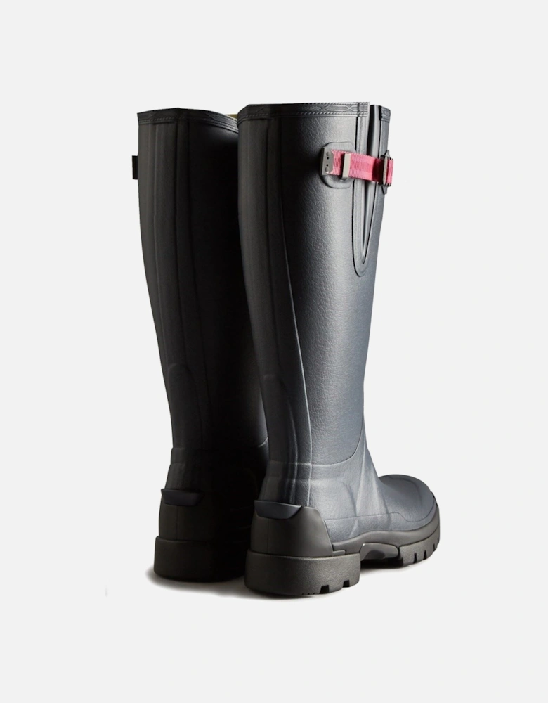 Balmoral Adjustable Rubber Women's Navy/Peppercorn Wellington Boots
