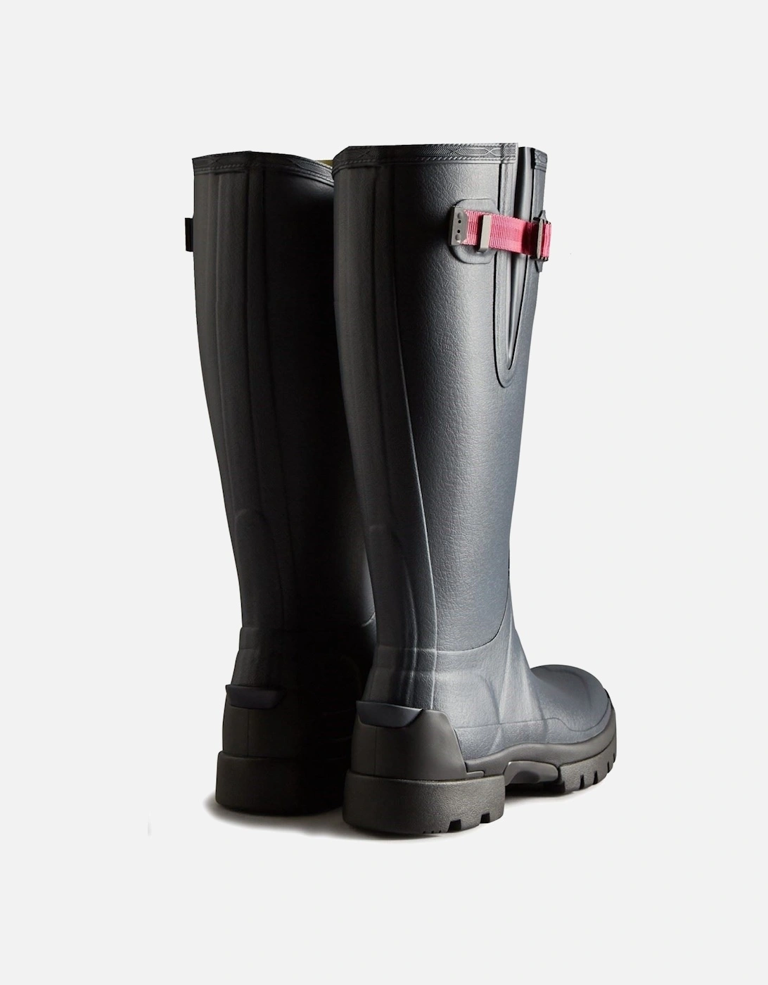 Balmoral Adjustable Rubber Women's Navy/Peppercorn Wellington Boots