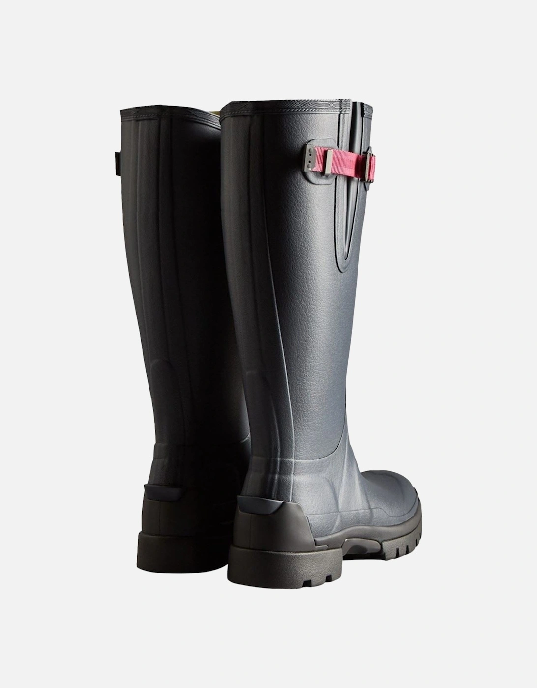 Balmoral Adjustable Rubber Women's Navy/Peppercorn Wellington Boots
