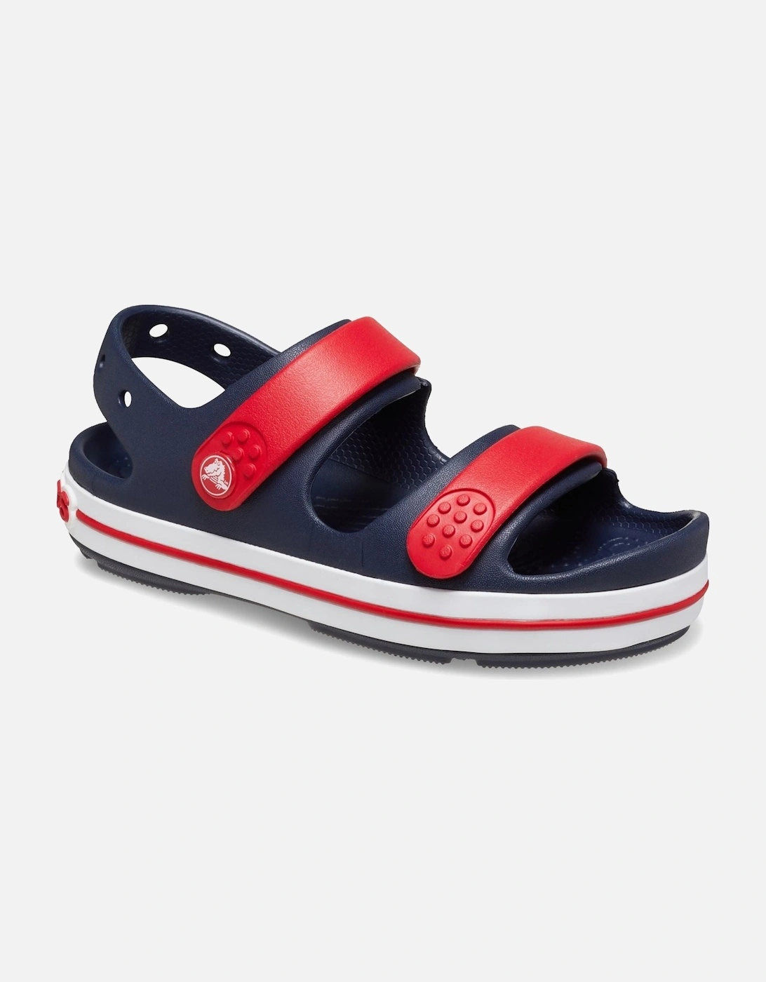 Crocband Play Thermoplastic Navy/Varsity Red Sandals, 7 of 6