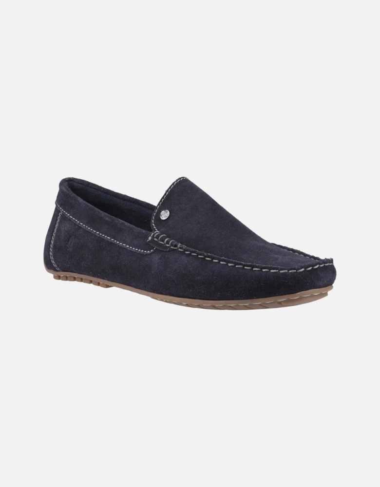 Ralph Suede Leather Men's Navy Loafers