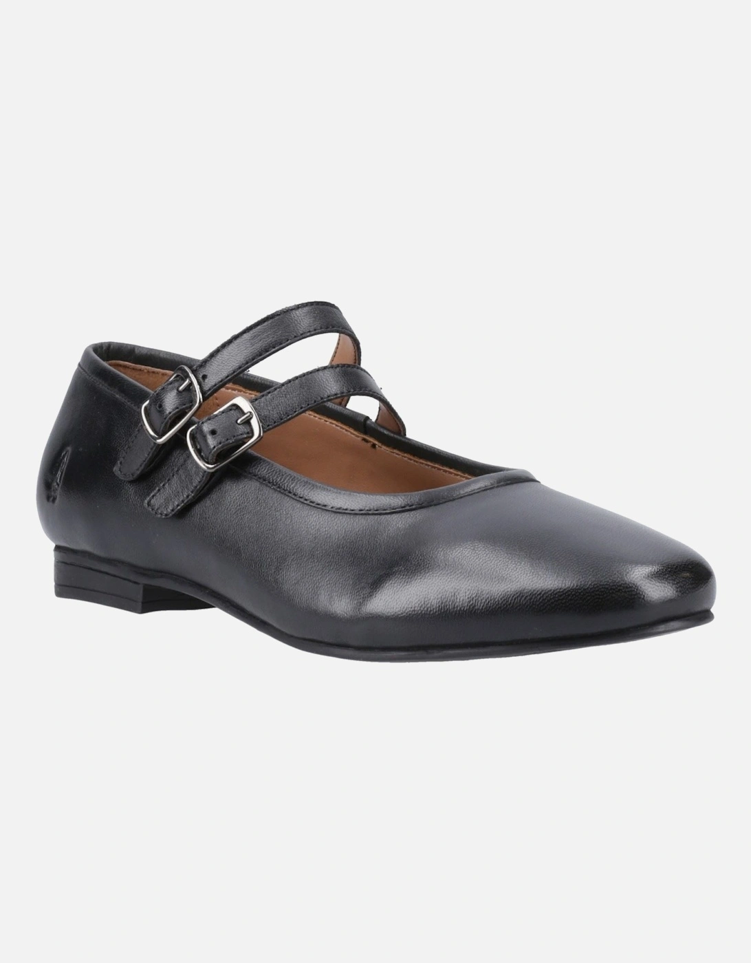 Nancy Mary Jane Leather Women's Black Leather Shoes, 6 of 5
