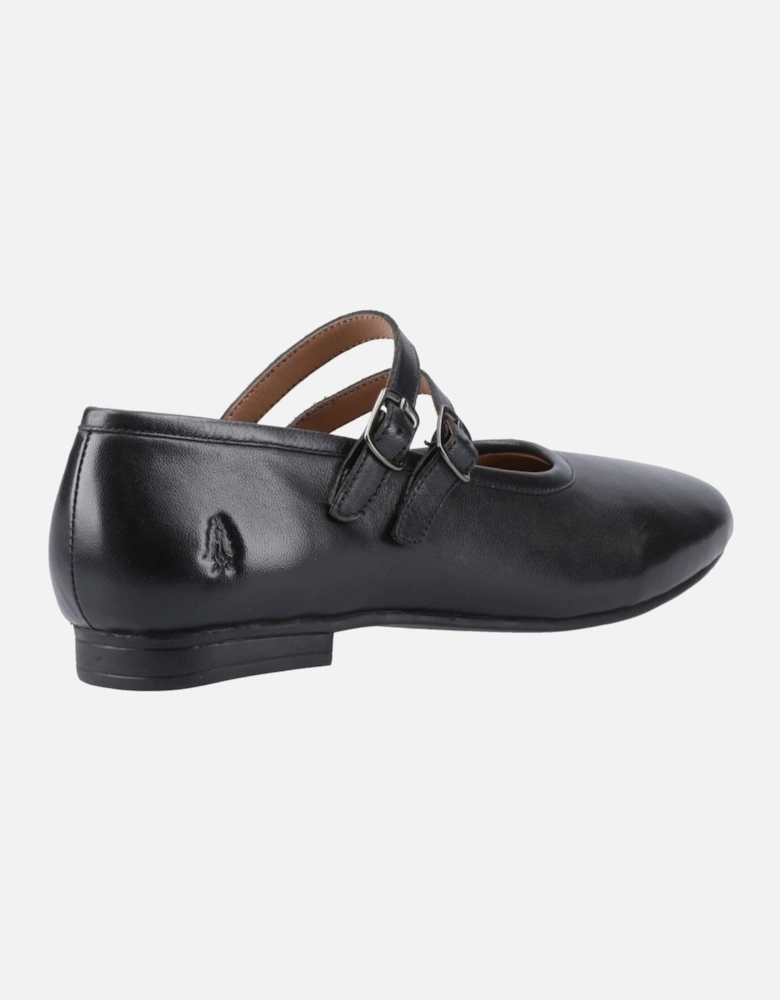 Nancy Mary Jane Leather Women's Black Leather Shoes