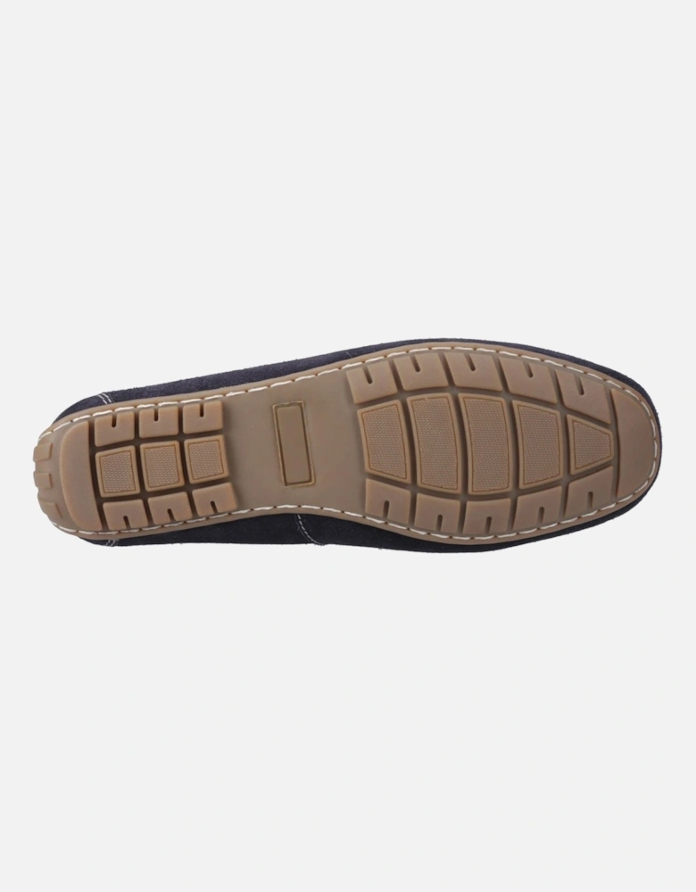 Ralph Suede Leather Men's Navy Loafers