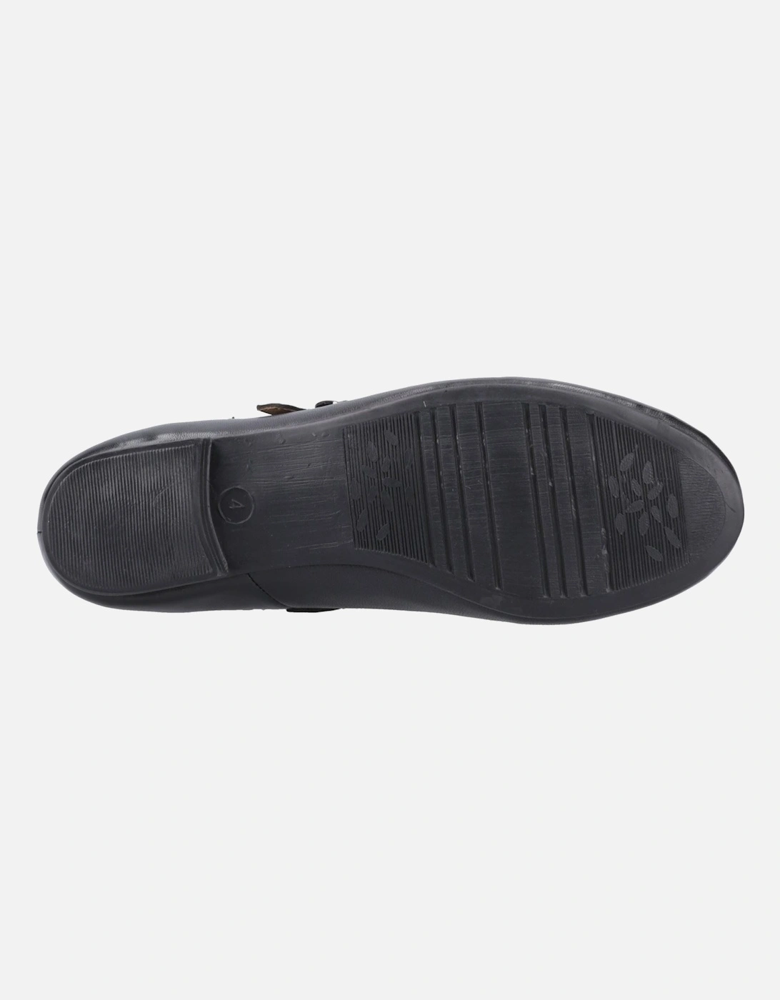 Nancy Mary Jane Leather Women's Black Leather Shoes