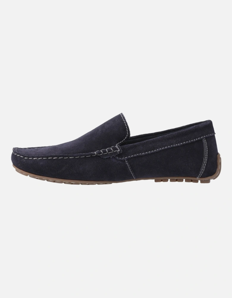 Ralph Suede Leather Men's Navy Loafers