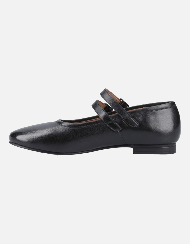 Nancy Mary Jane Leather Women's Black Leather Shoes