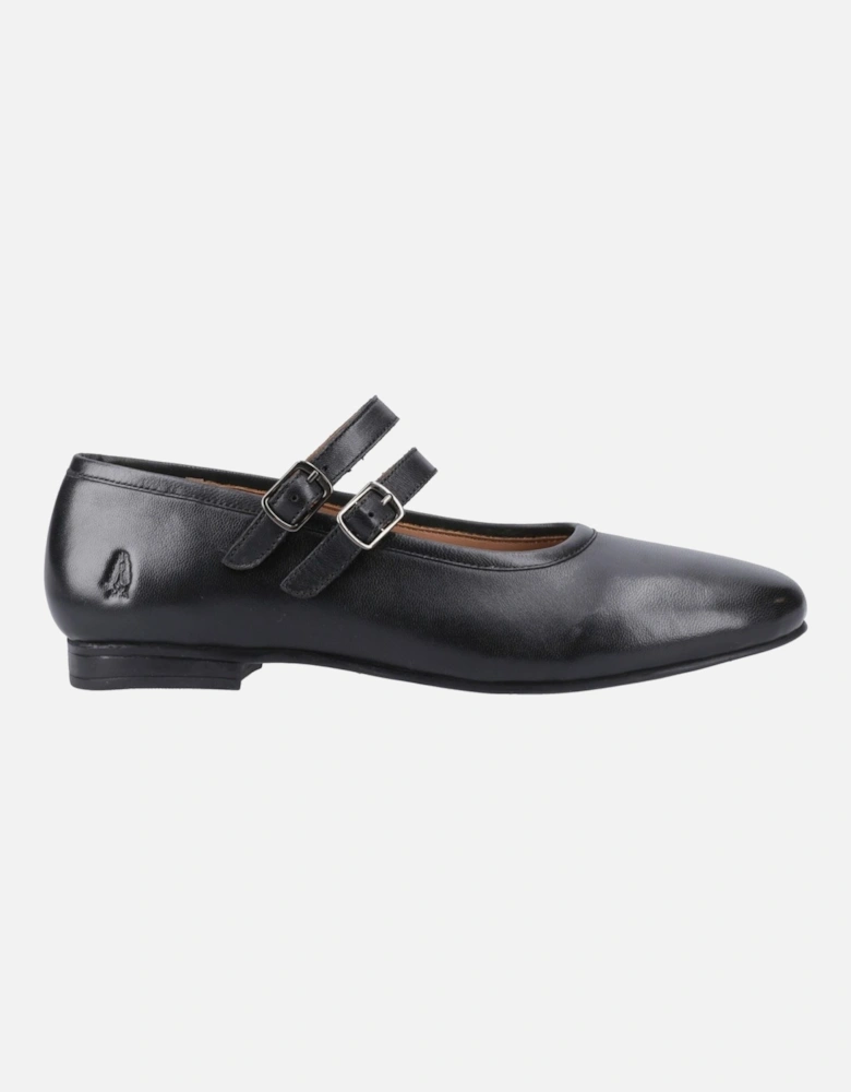 Nancy Mary Jane Leather Women's Black Leather Shoes