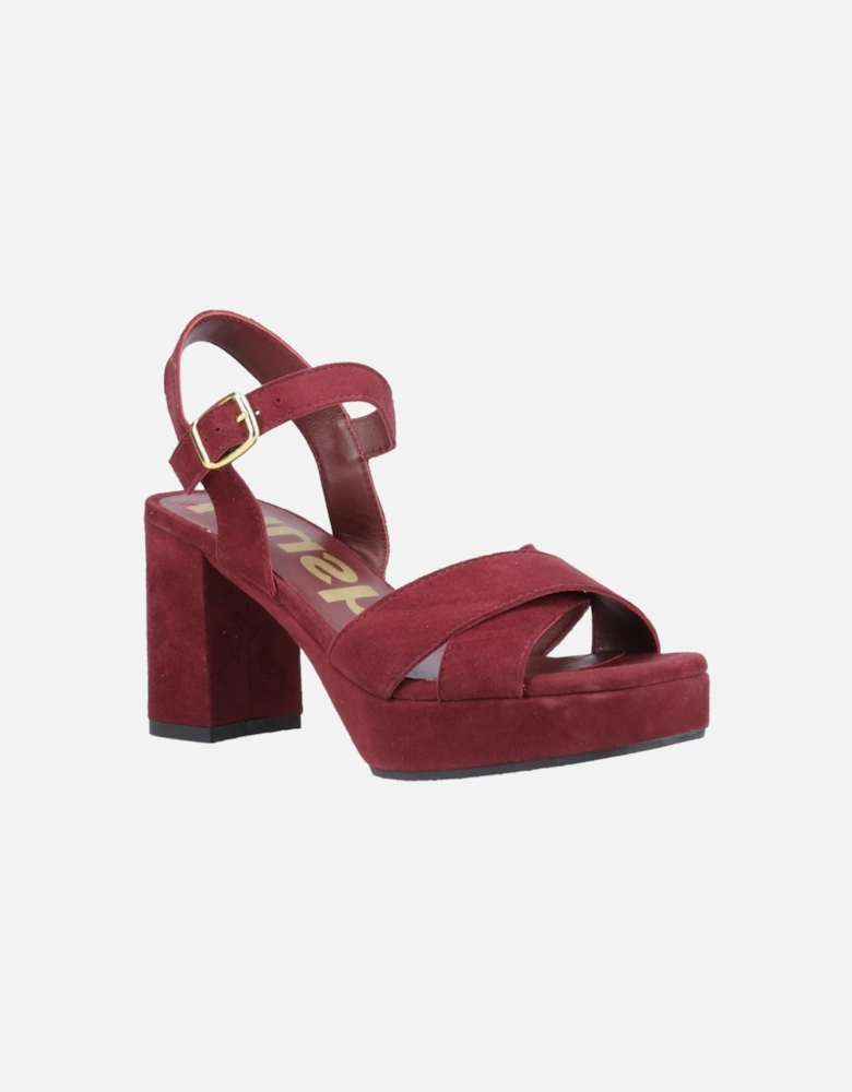 Ophelia Suede Women's Bordeaux Sandals