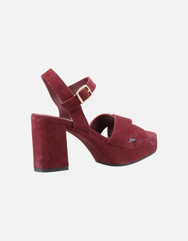 Ophelia Suede Women's Bordeaux Sandals